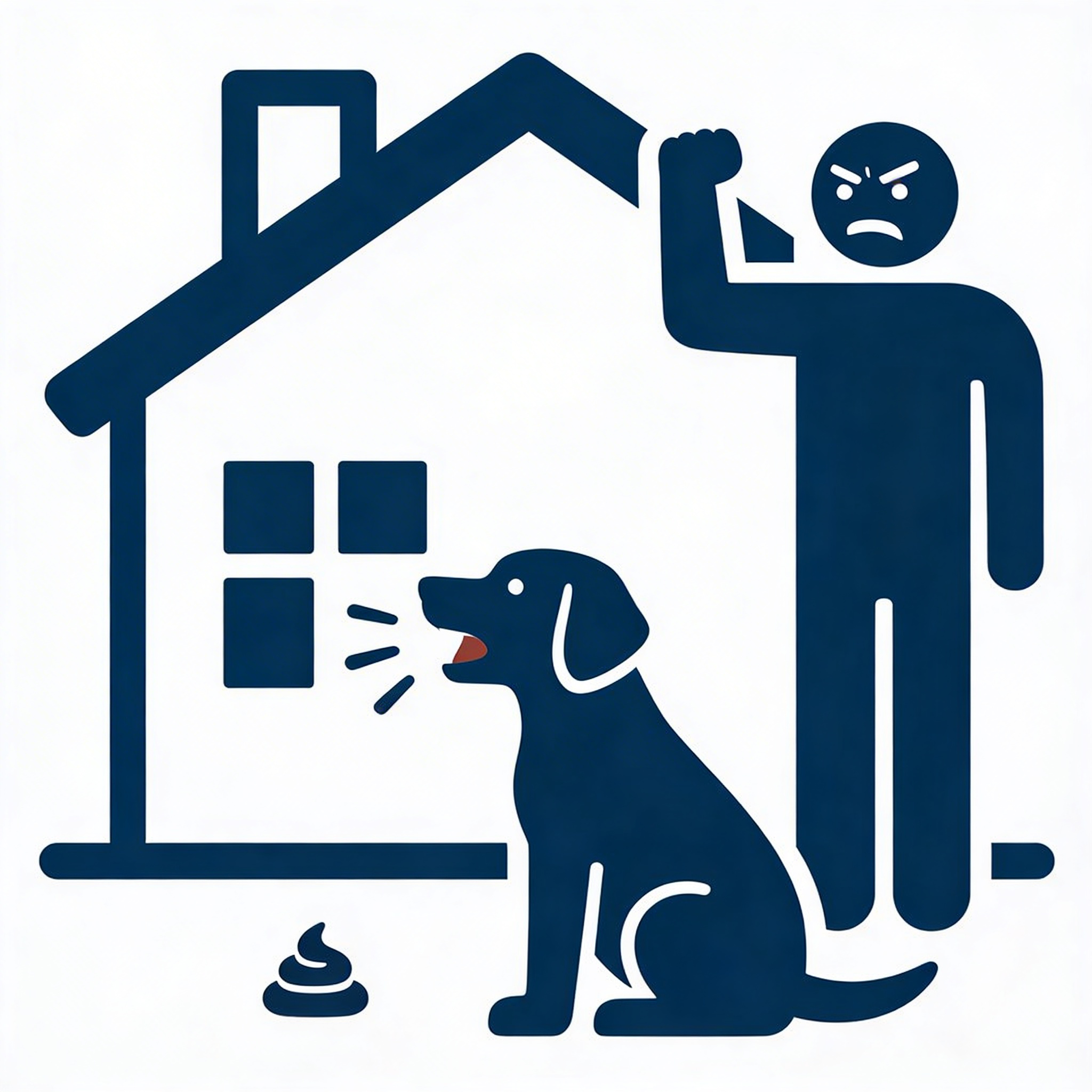 Pictogramme problèmes avec les animaux