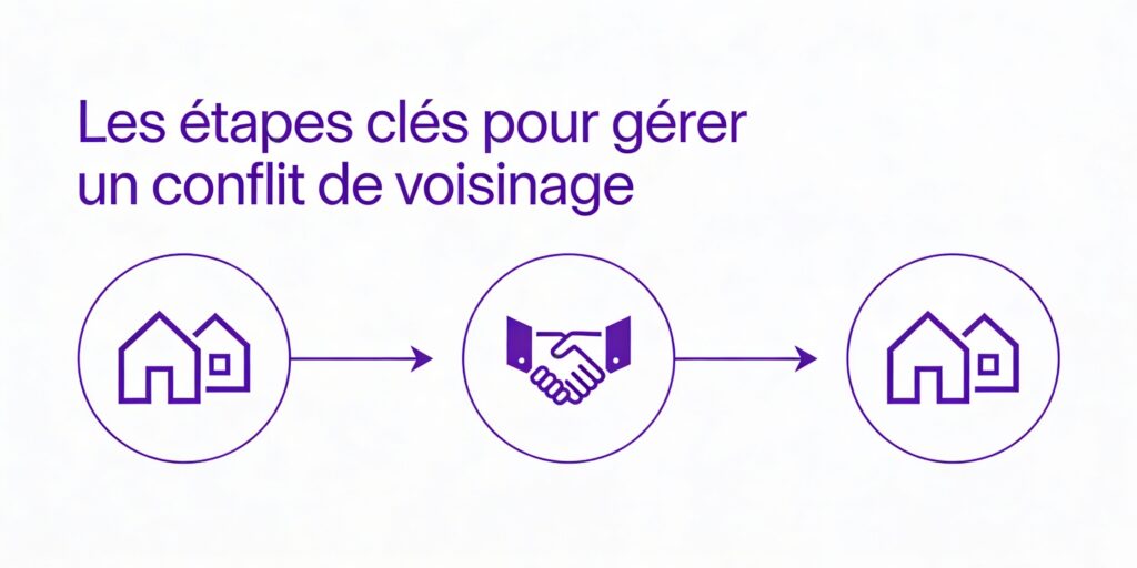 Les étapes clés pour gérer un conflit de voisinage