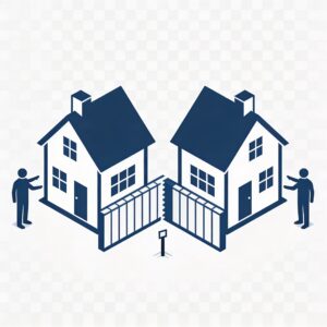 Pictogramme mitoyenneté et limites de propriété