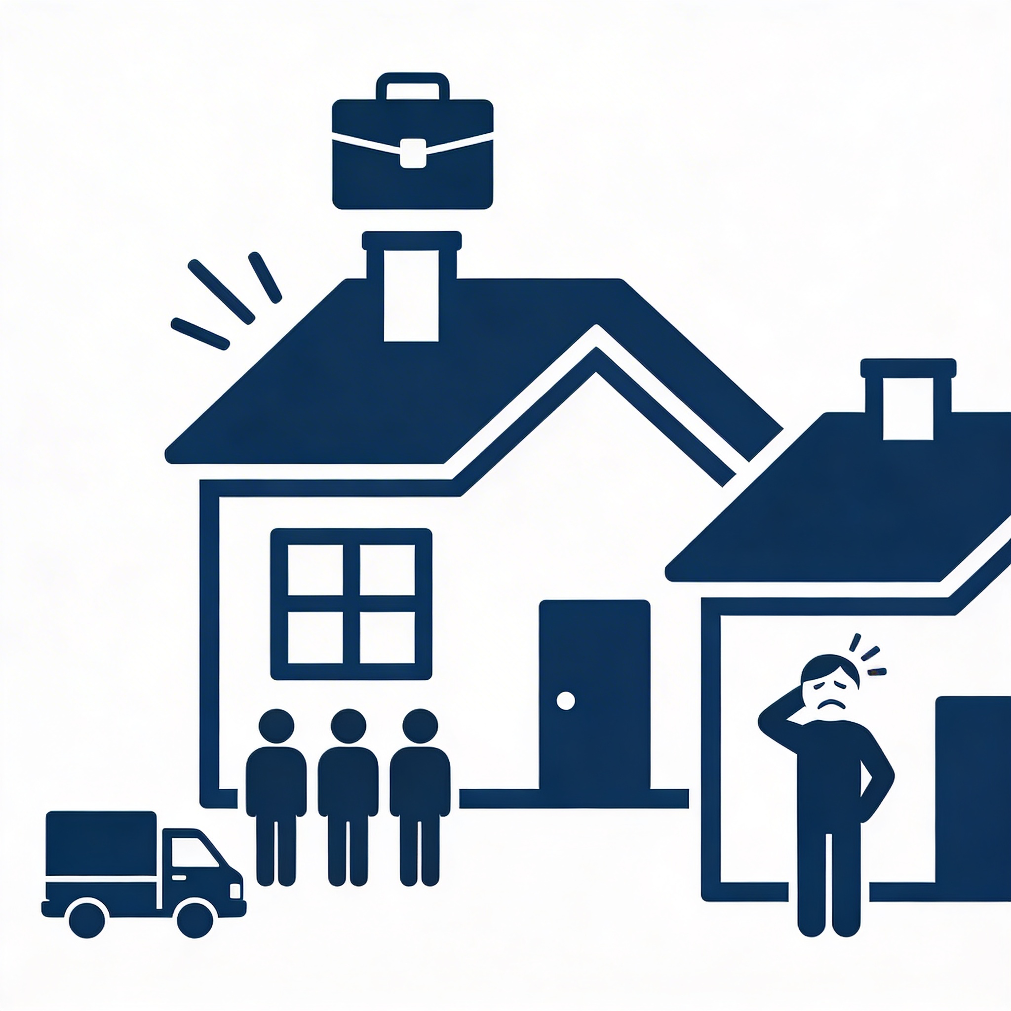 Pictogramme activités professionnelles à domicile