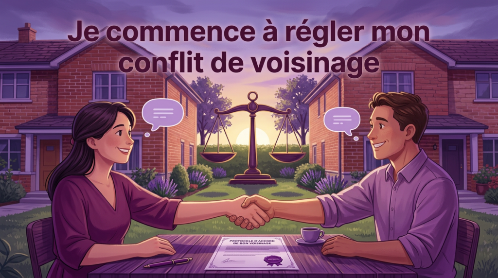 Je règle mon CONFLIT DE VOISINAGE rapidement
